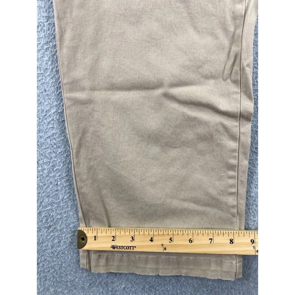 Dixxon D Flex Pants Men 40x32 Khaki Stretch Chino Elastic Waist Straight